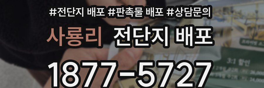 사룡리 전단지 배포