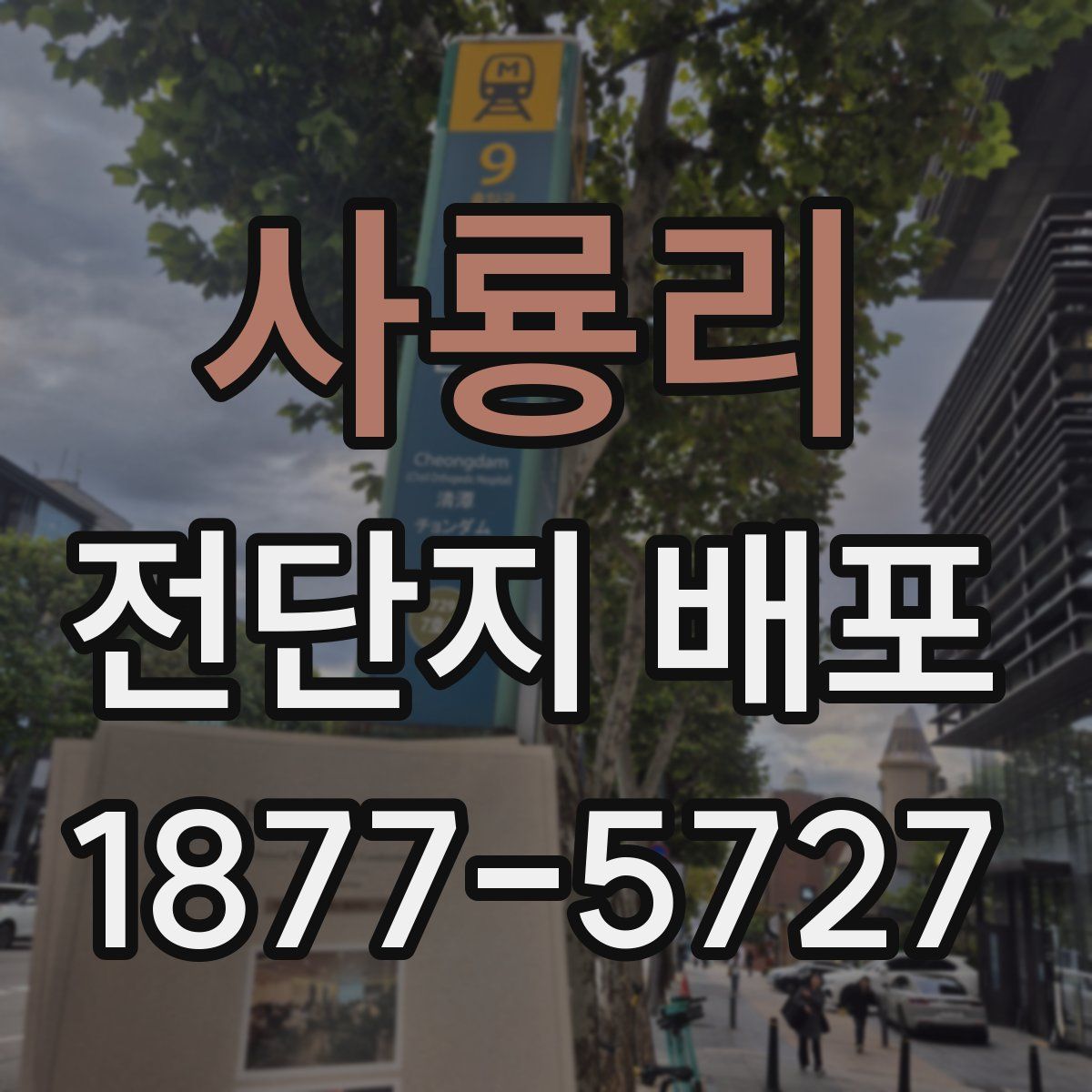 사룡리 전단지 배포