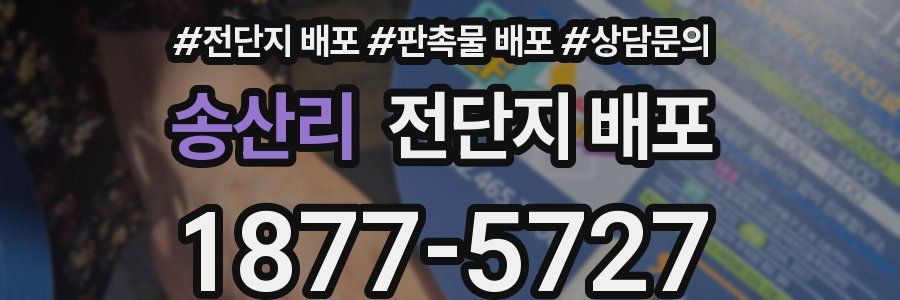 송산리 전단지 배포