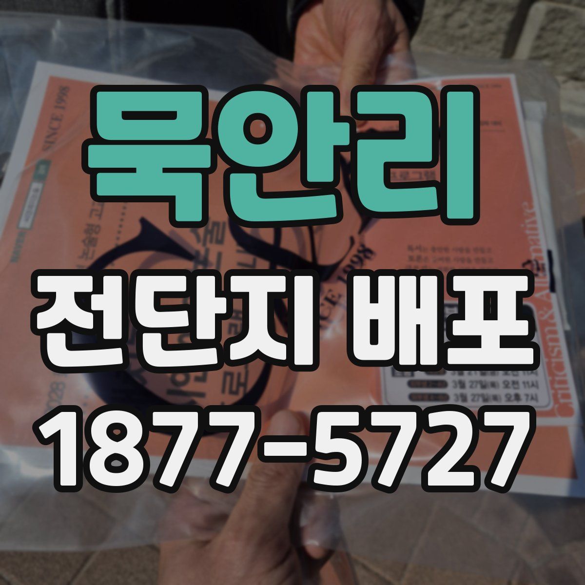 묵안리 전단지 배포