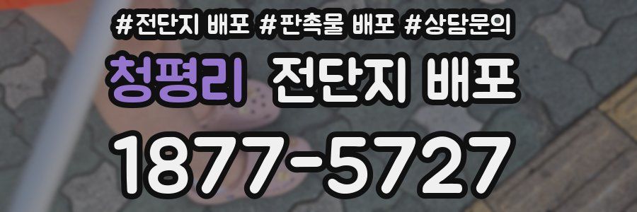 청평리 전단지 배포