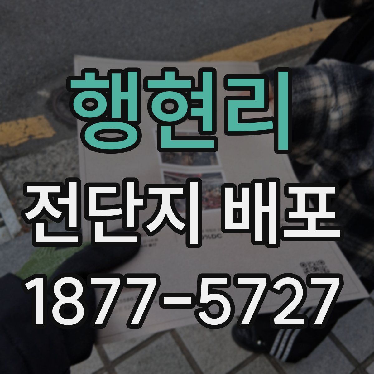 행현리 전단지 배포