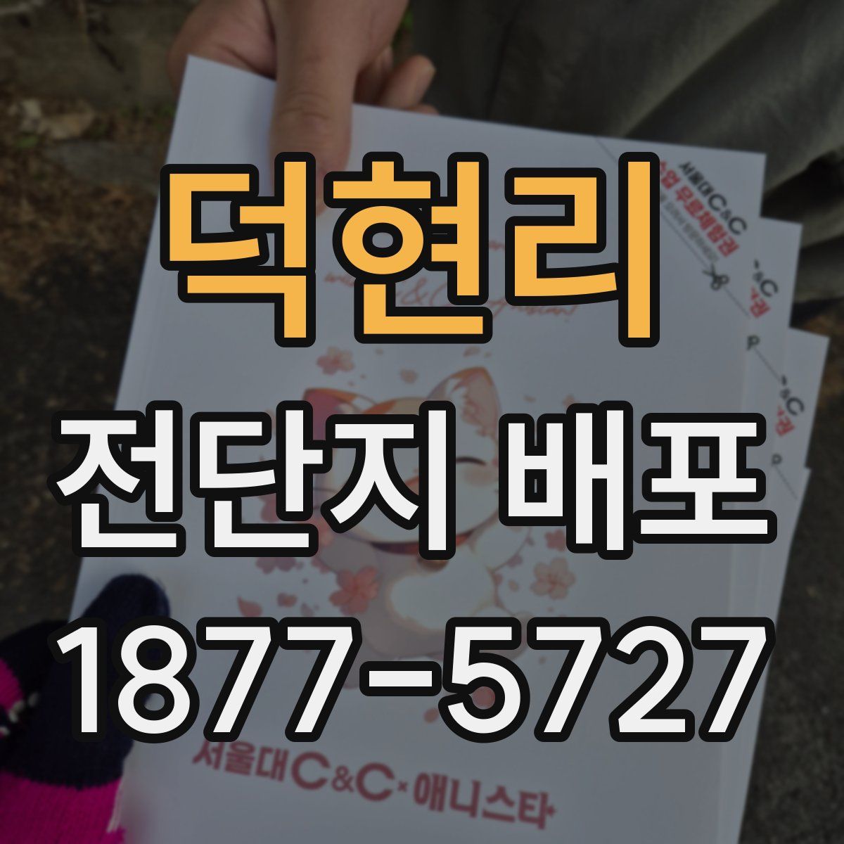 덕현리 전단지 배포