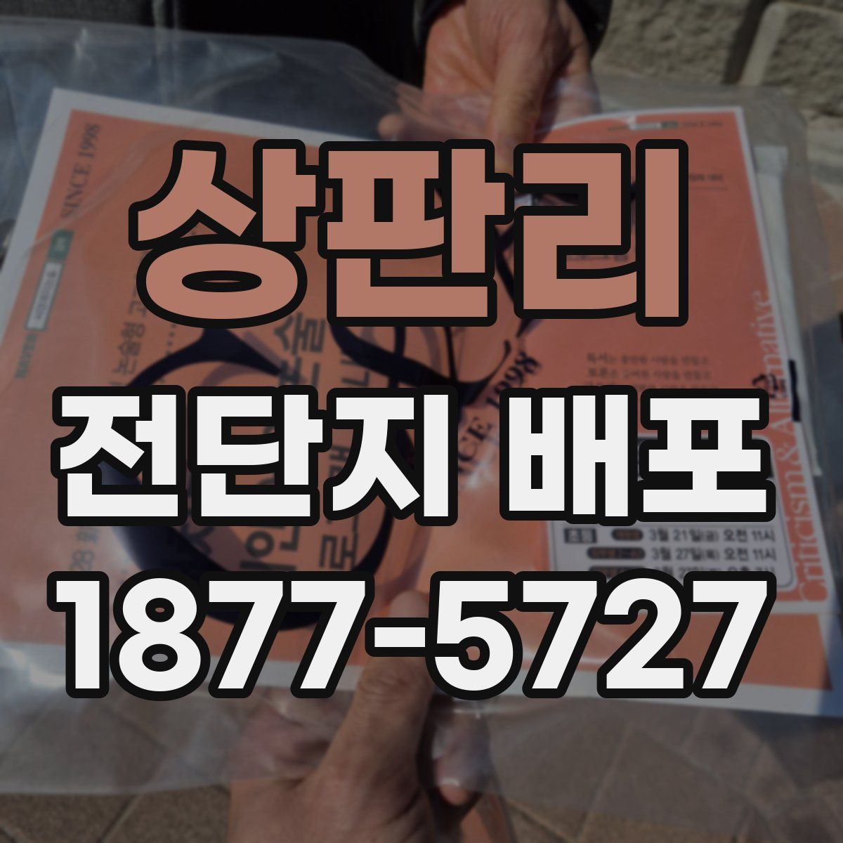 상판리 전단지 배포