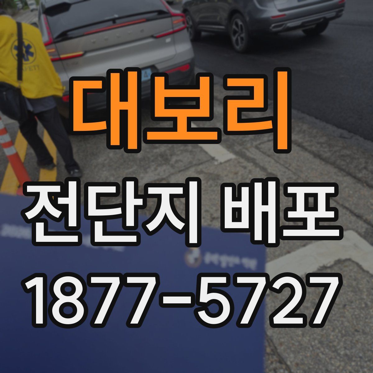 대보리 전단지 배포