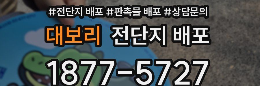 대보리 전단지 배포