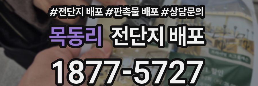 목동리 전단지 배포