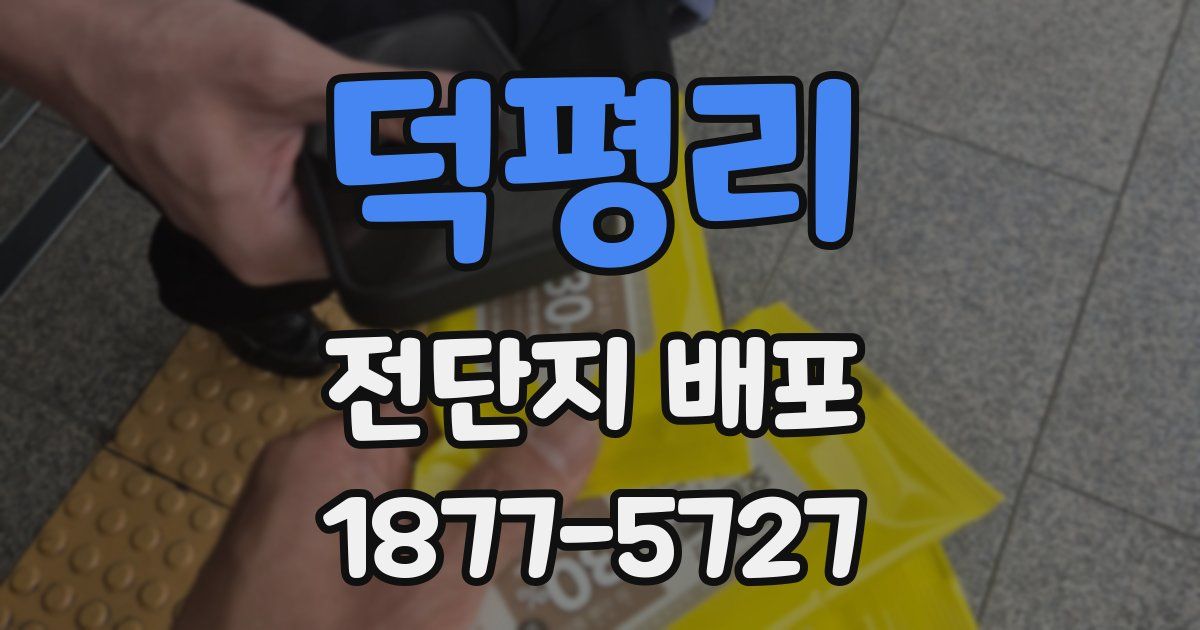 덕평리 전단지 배포