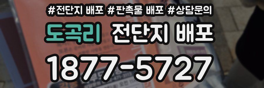 도곡리 전단지 배포