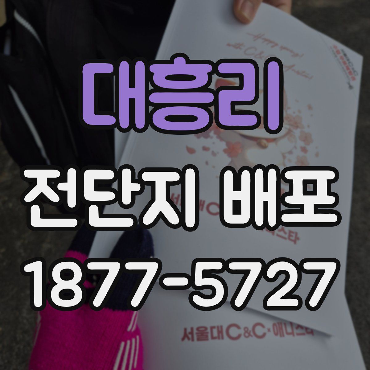 대흥리 전단지 배포