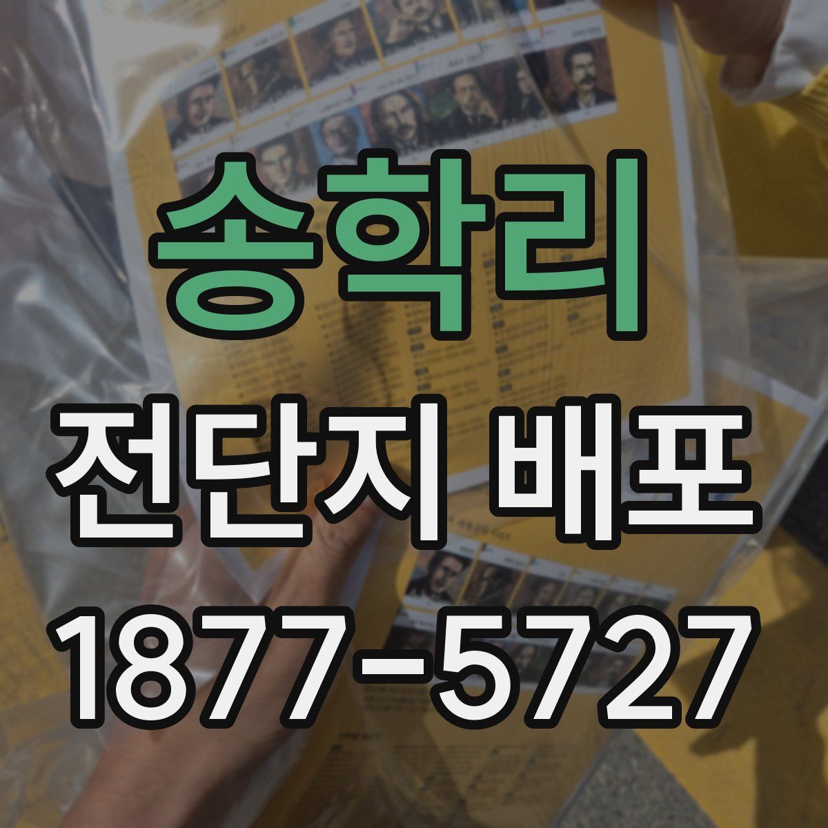 송학리 전단지 배포