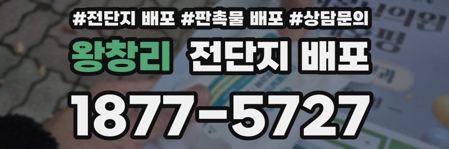 왕창리 전단지 배포