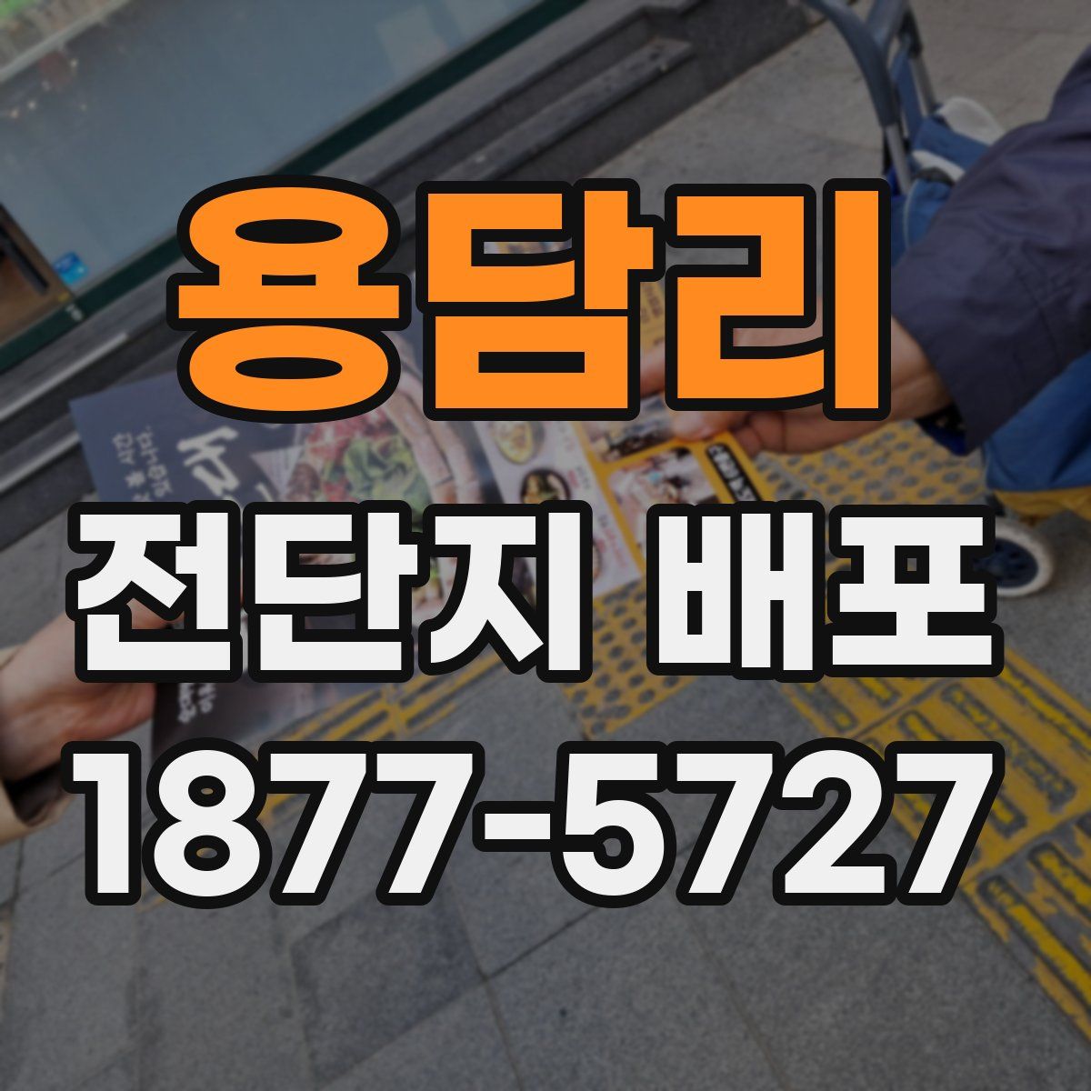용담리 전단지 배포