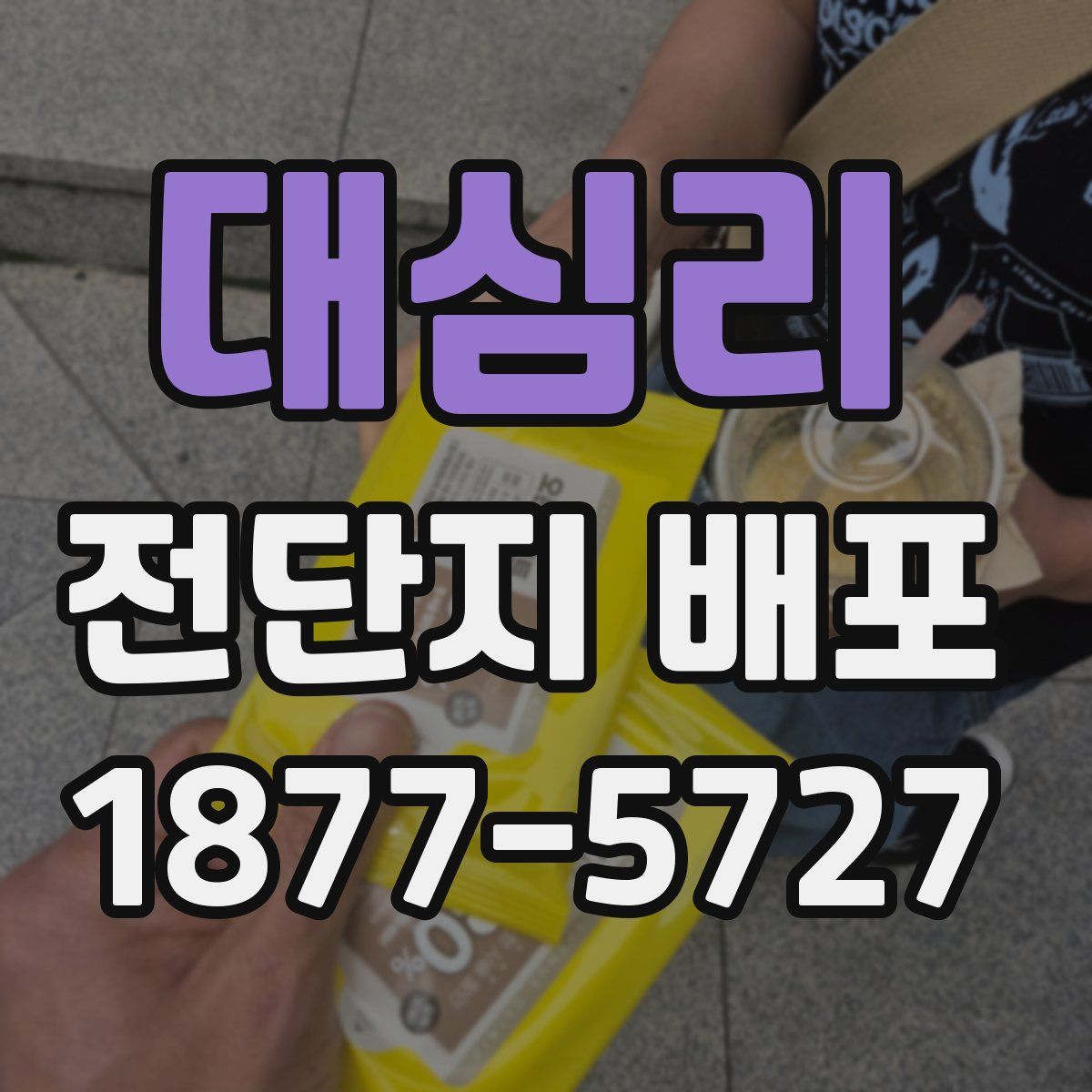 대심리 전단지 배포
