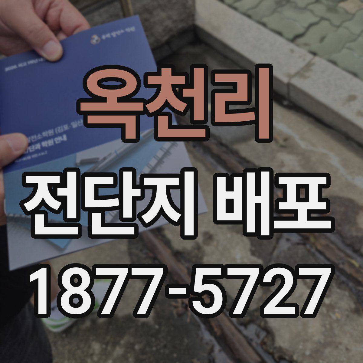 옥천리 전단지 배포