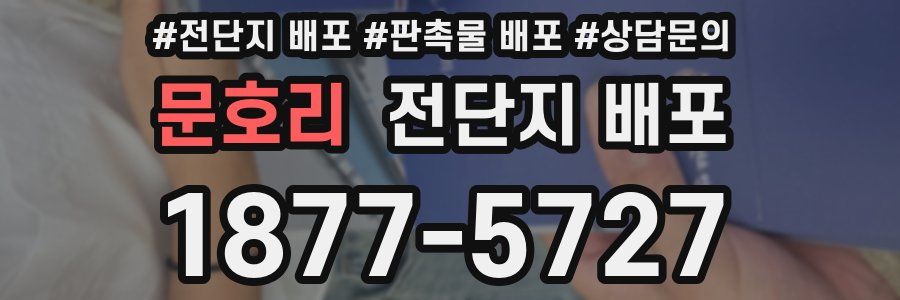 문호리 전단지 배포