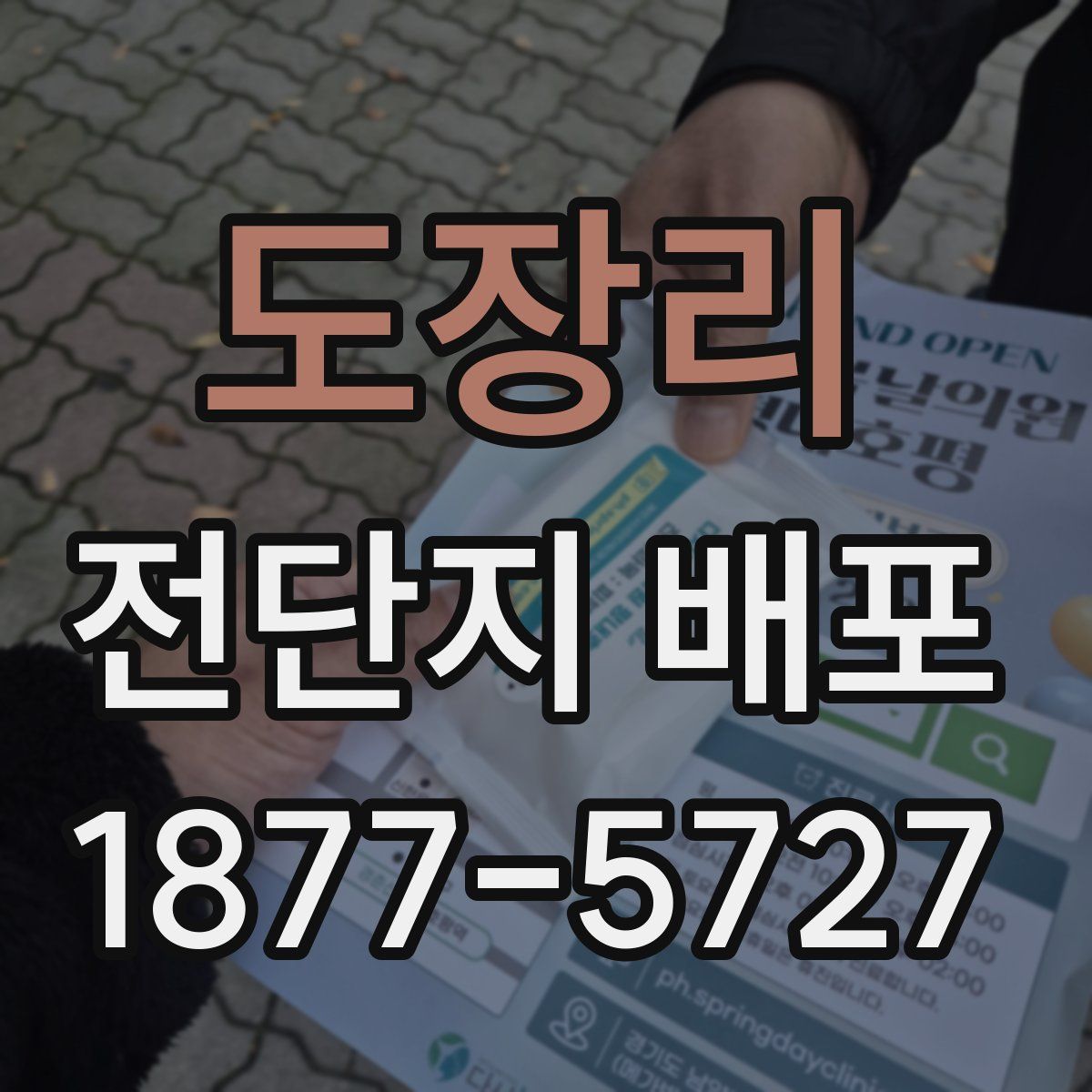 도장리 전단지 배포
