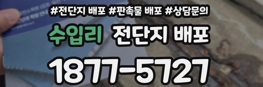 수입리 전단지 배포