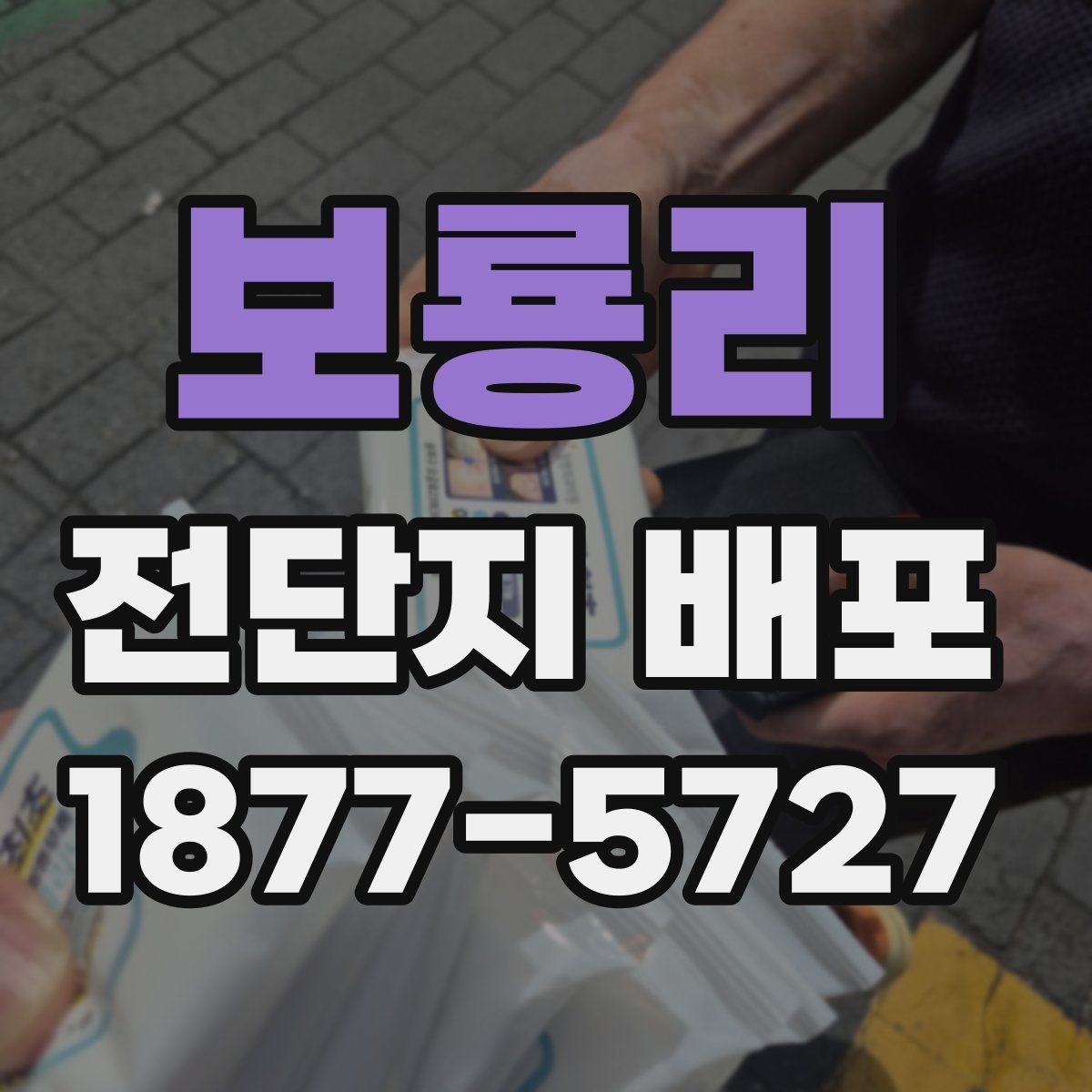 보룡리 전단지 배포