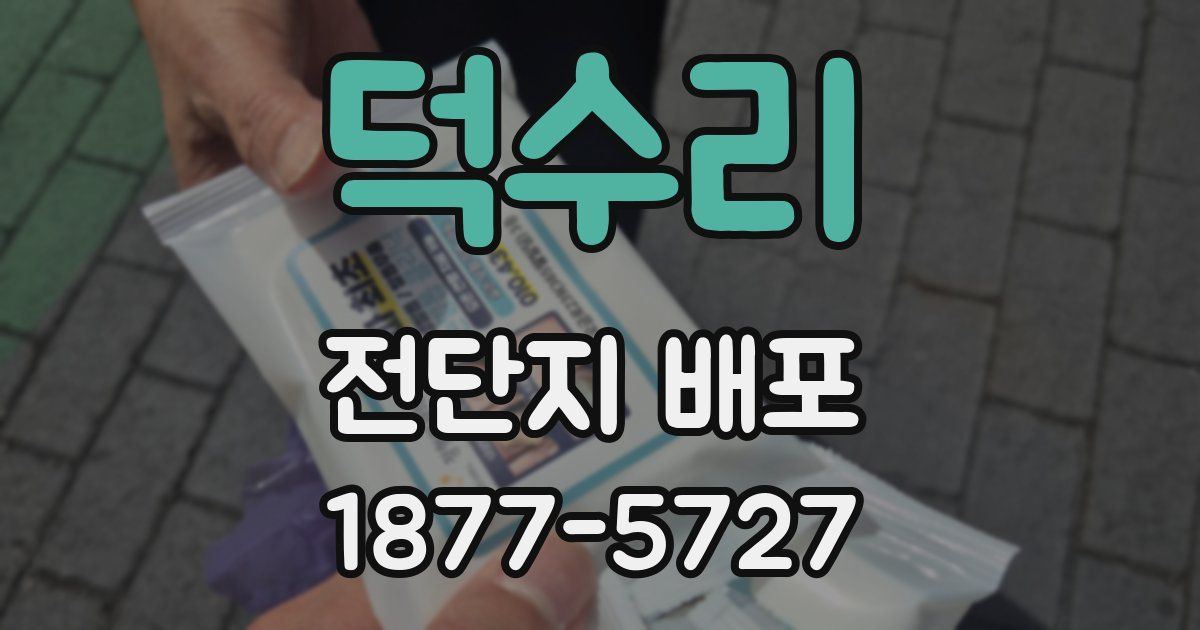 덕수리 전단지 배포