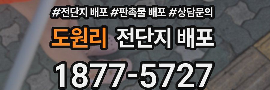도원리 전단지 배포
