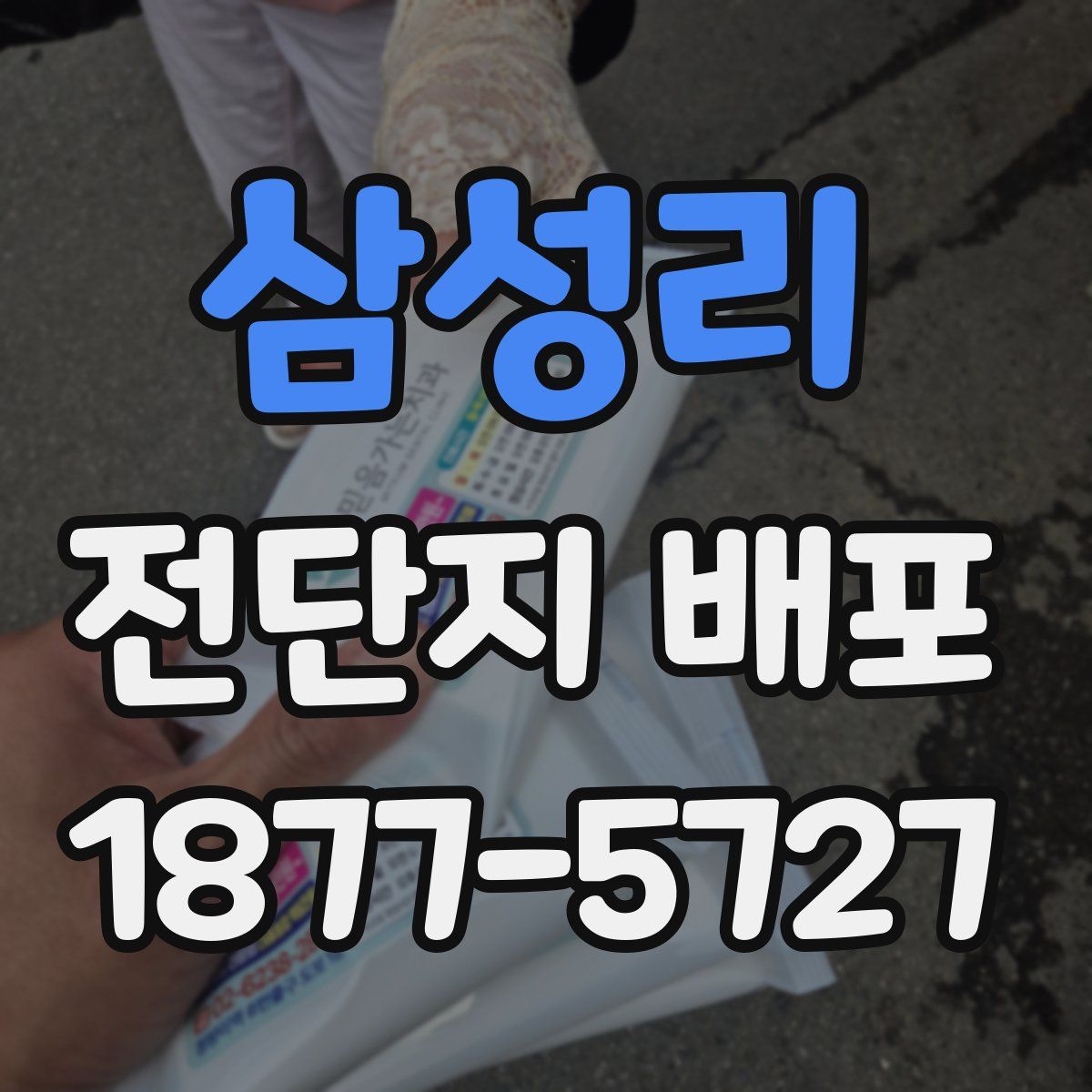 삼성리 전단지 배포