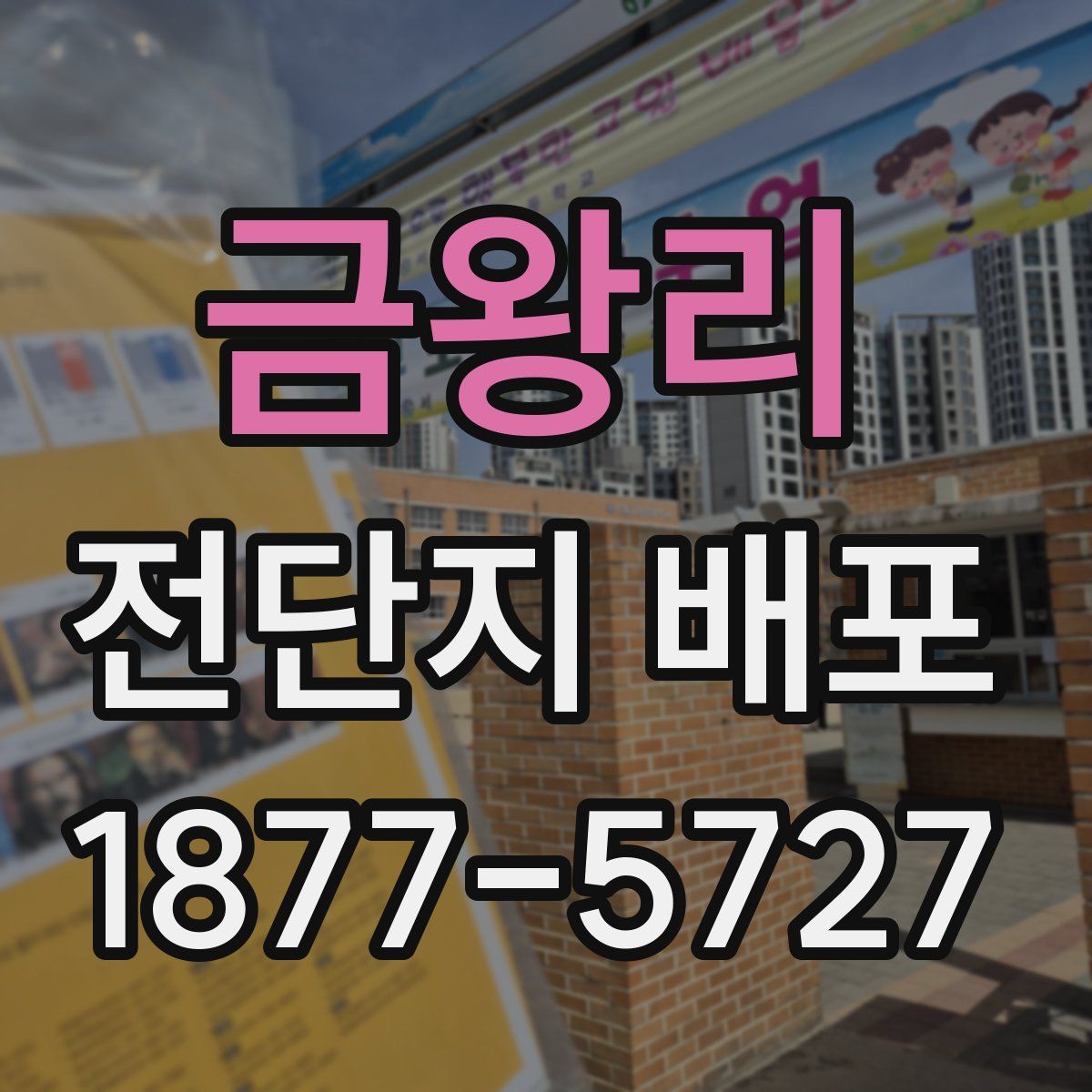 금왕리 전단지 배포