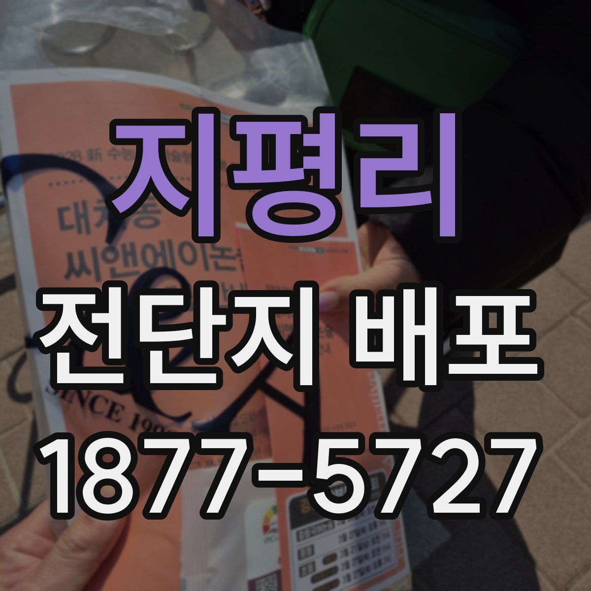 지평리 전단지 배포
