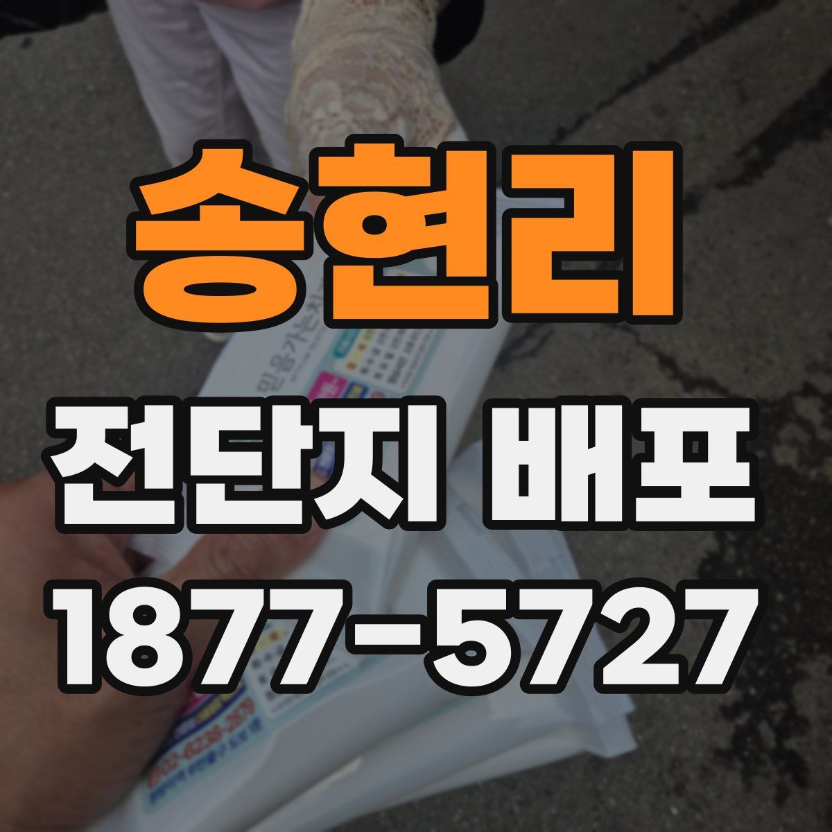 송현리 전단지 배포