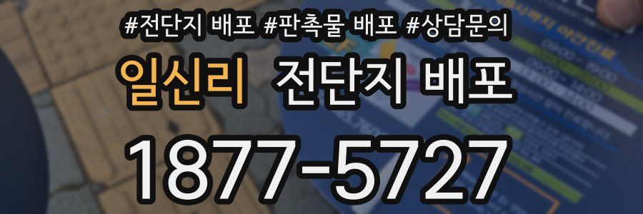 일신리 전단지 배포