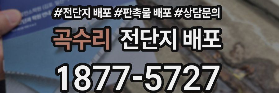 곡수리 전단지 배포