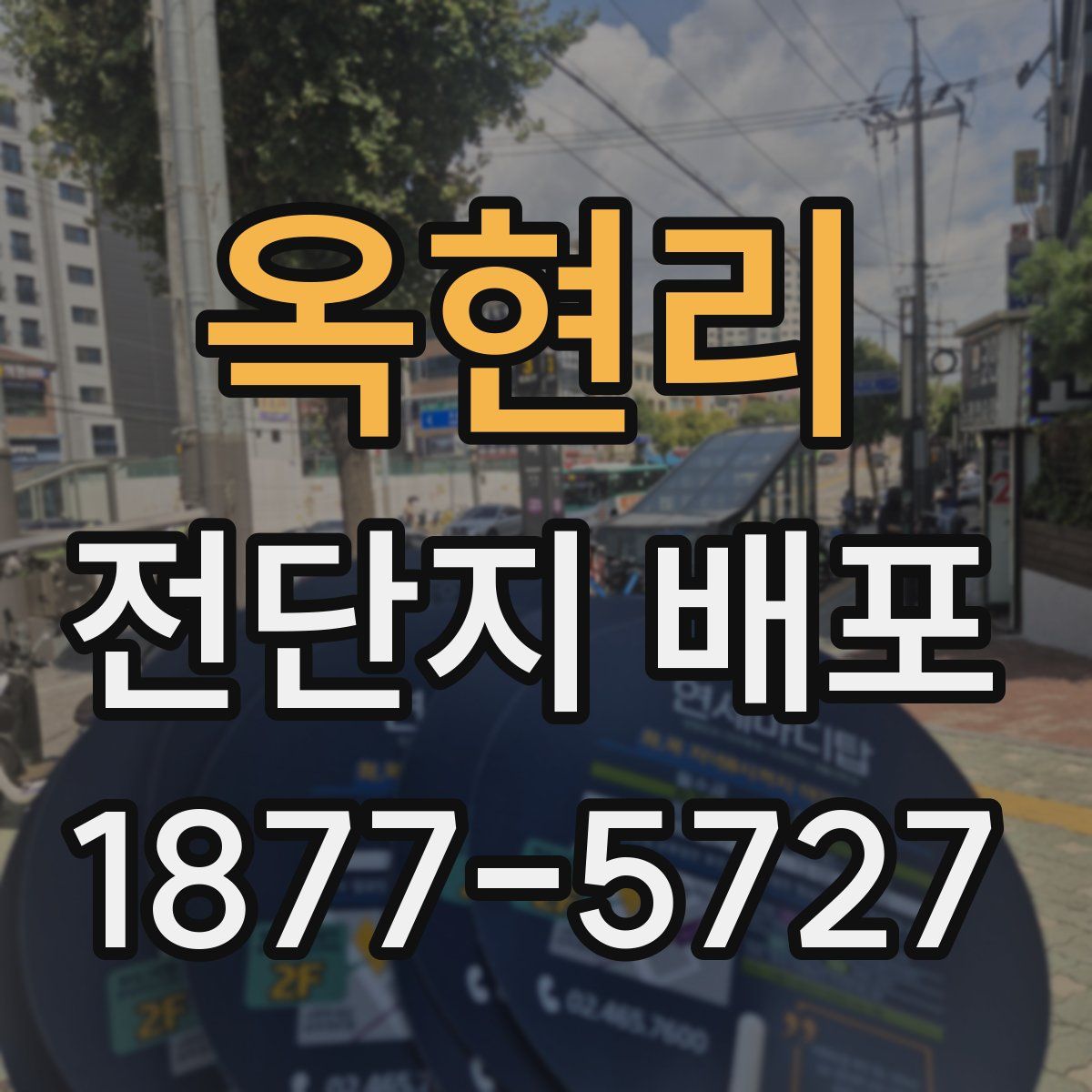 옥현리 전단지 배포