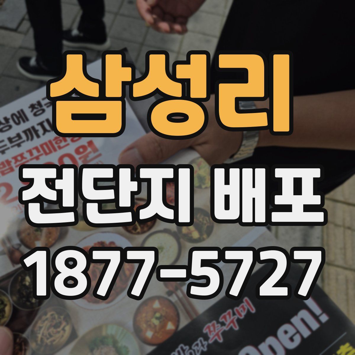 삼성리 전단지 배포