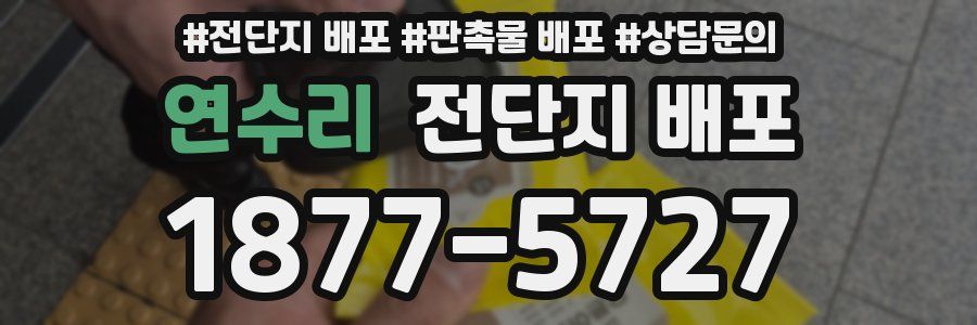 연수리 전단지 배포