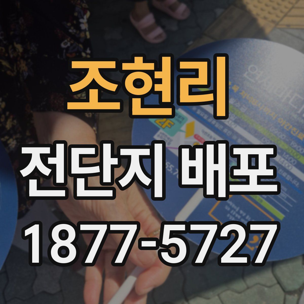 조현리 전단지 배포