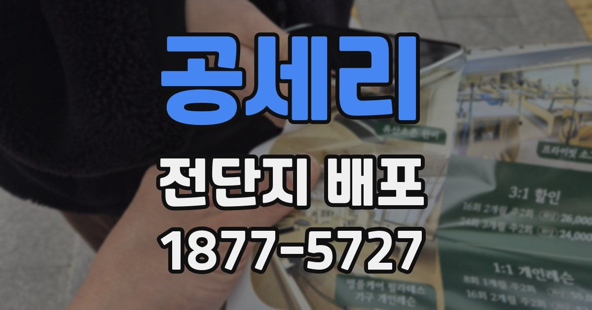 공세리 전단지 배포