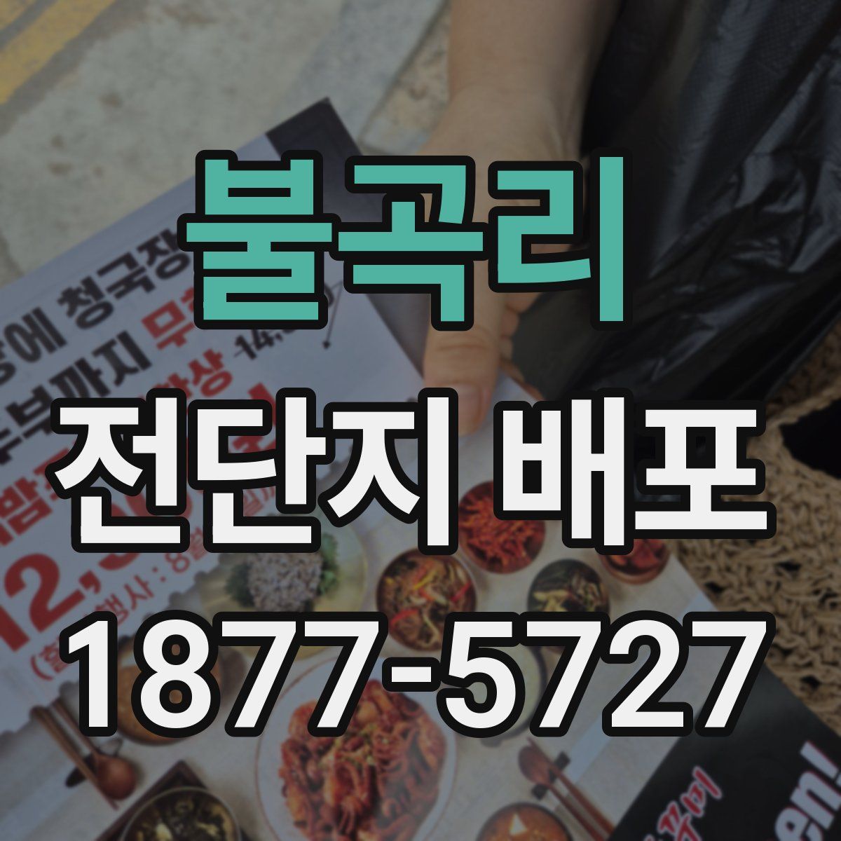 불곡리 전단지 배포