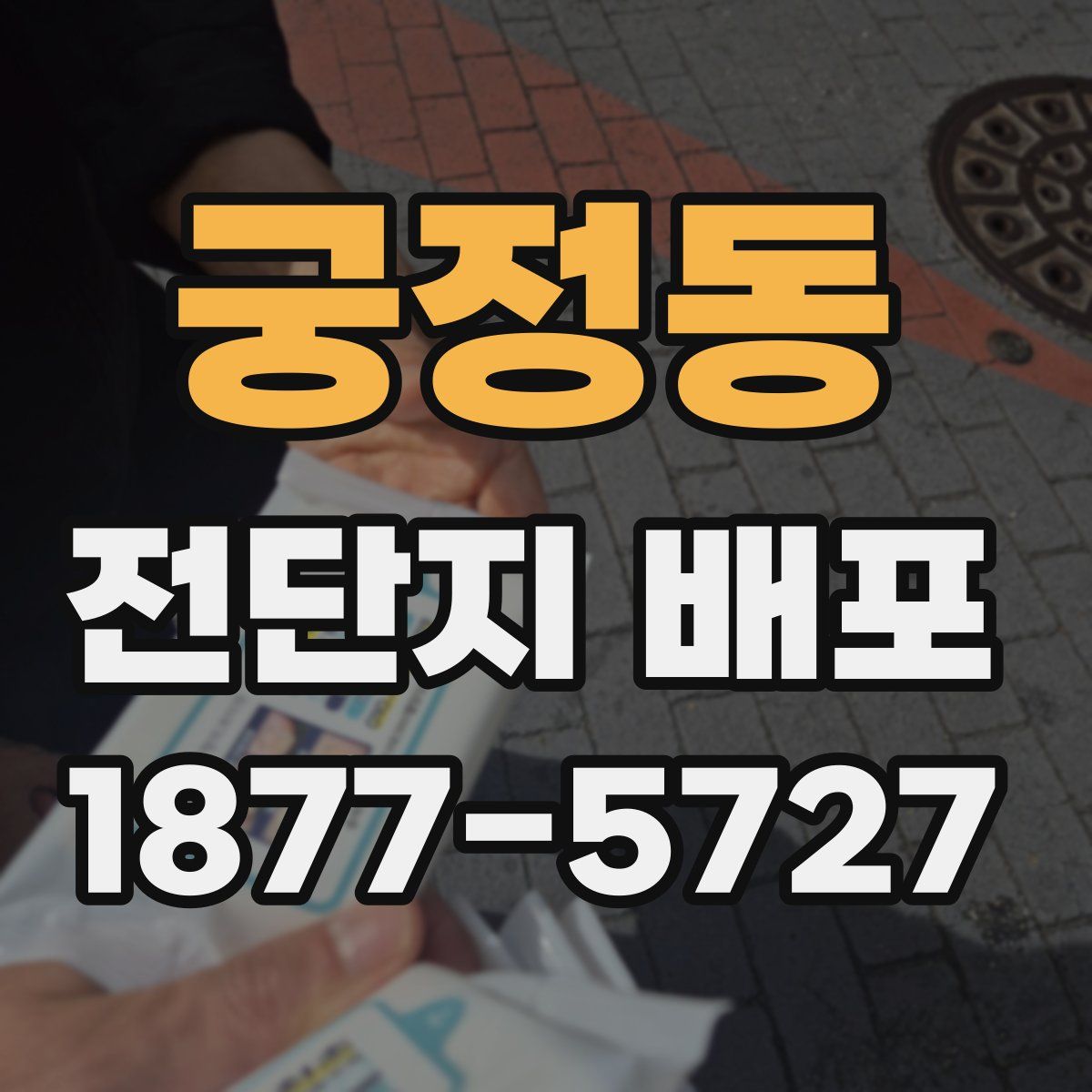 궁정동 전단지 배포