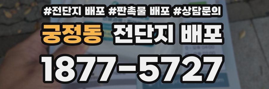 궁정동 전단지 배포