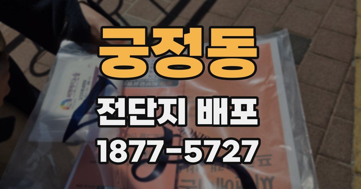 궁정동 전단지 배포