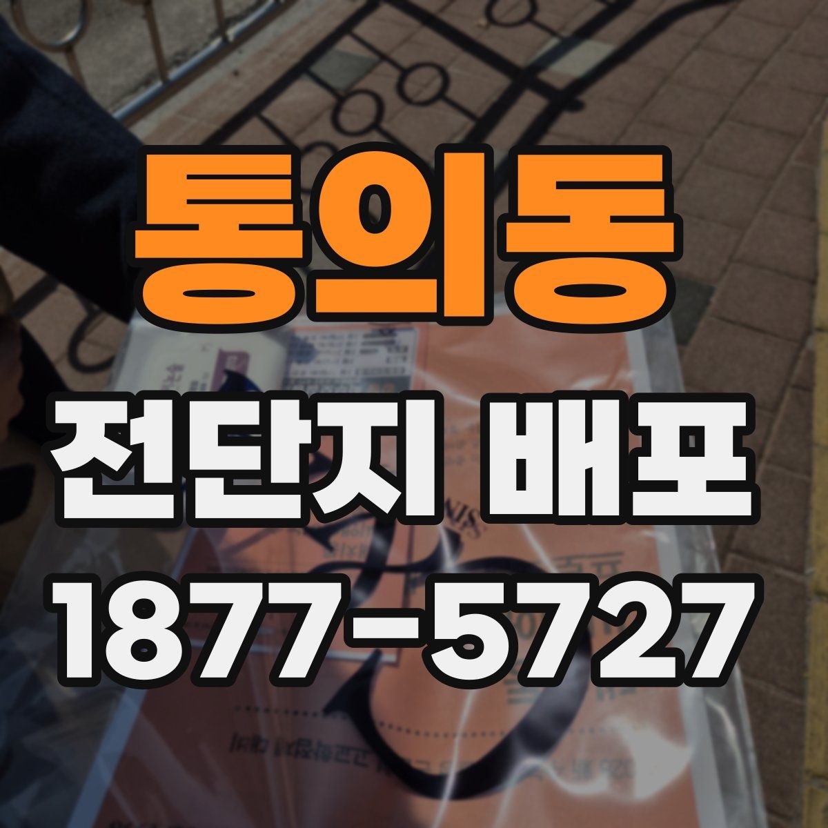 통의동 전단지 배포