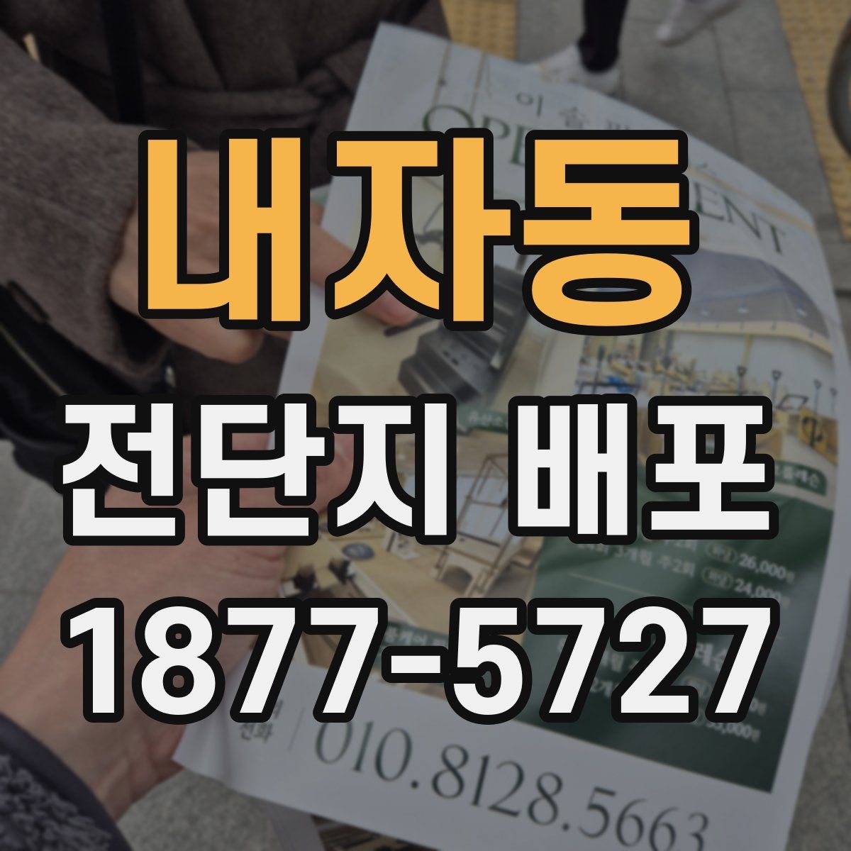 내자동 전단지 배포
