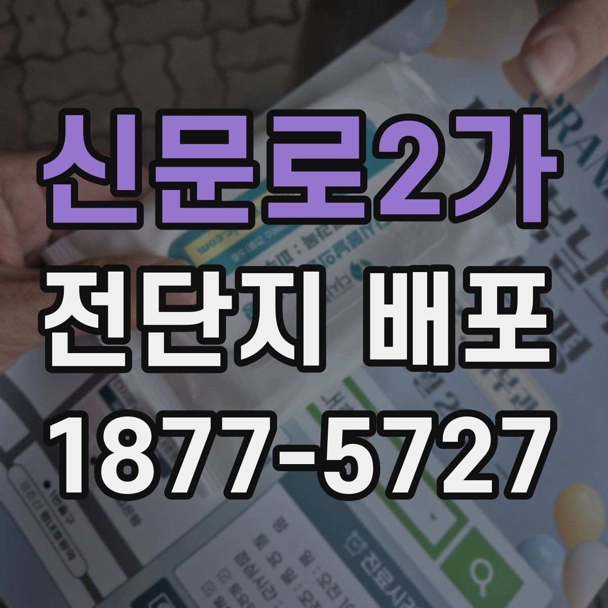신문로2가 전단지 배포