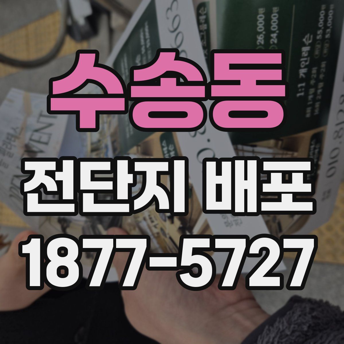 수송동 전단지 배포