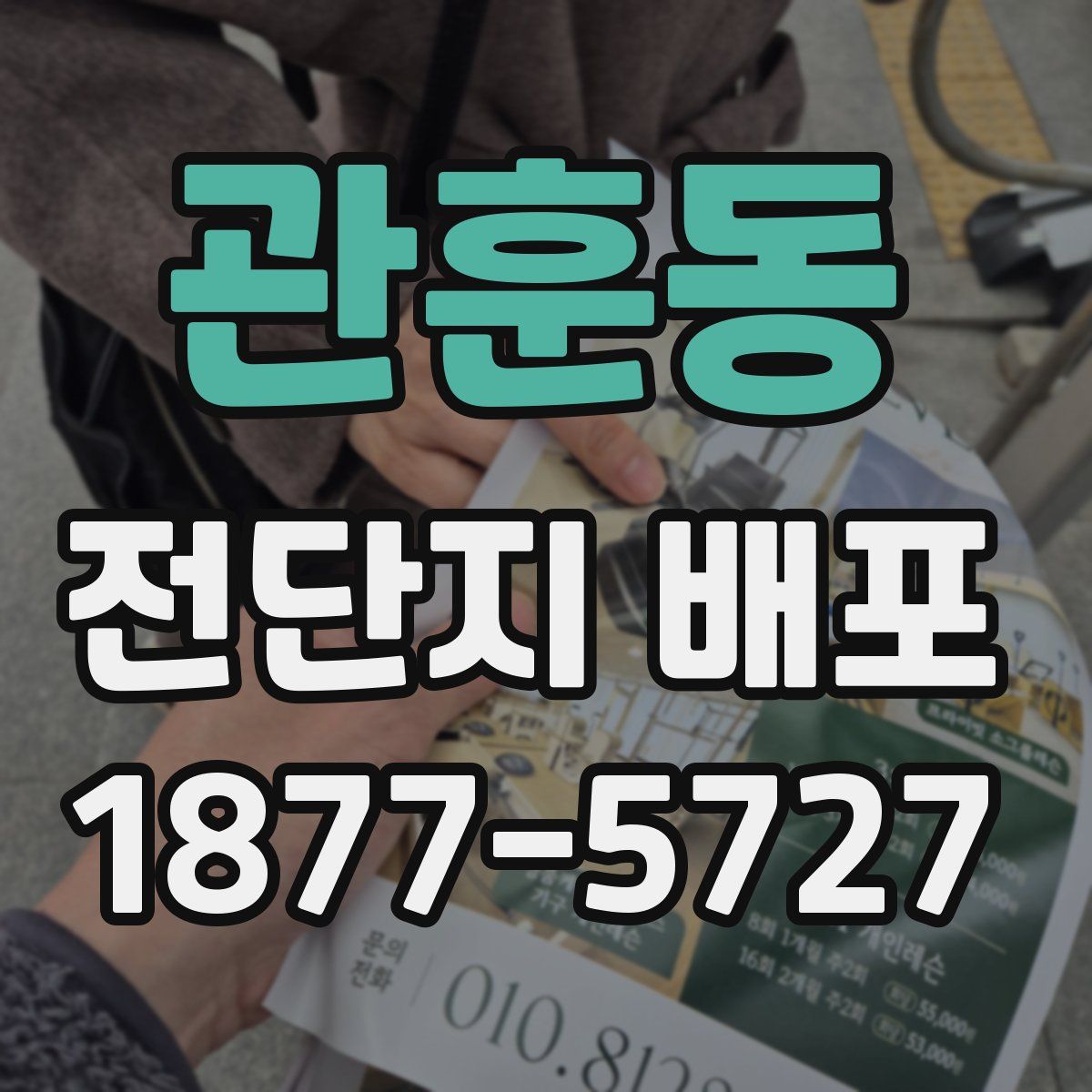 관훈동 전단지 배포