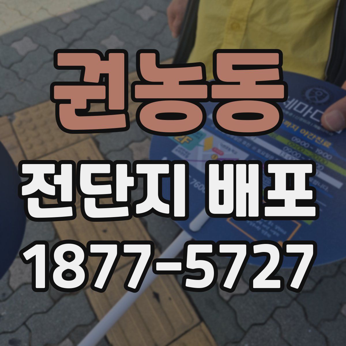 권농동 전단지 배포