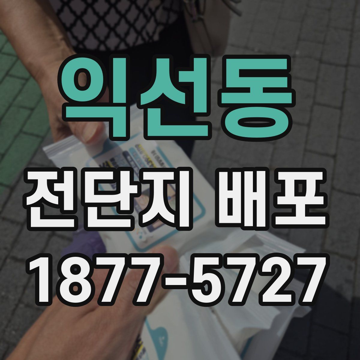 익선동 전단지 배포