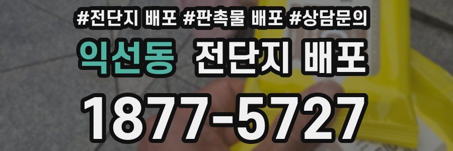 익선동 전단지 배포
