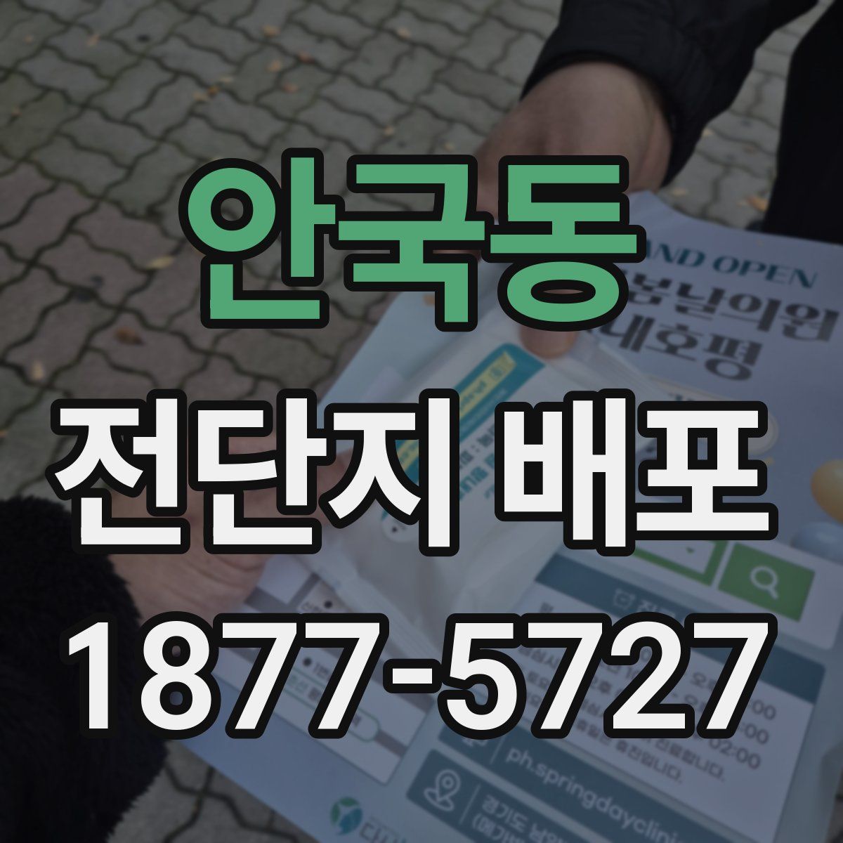 안국동 전단지 배포