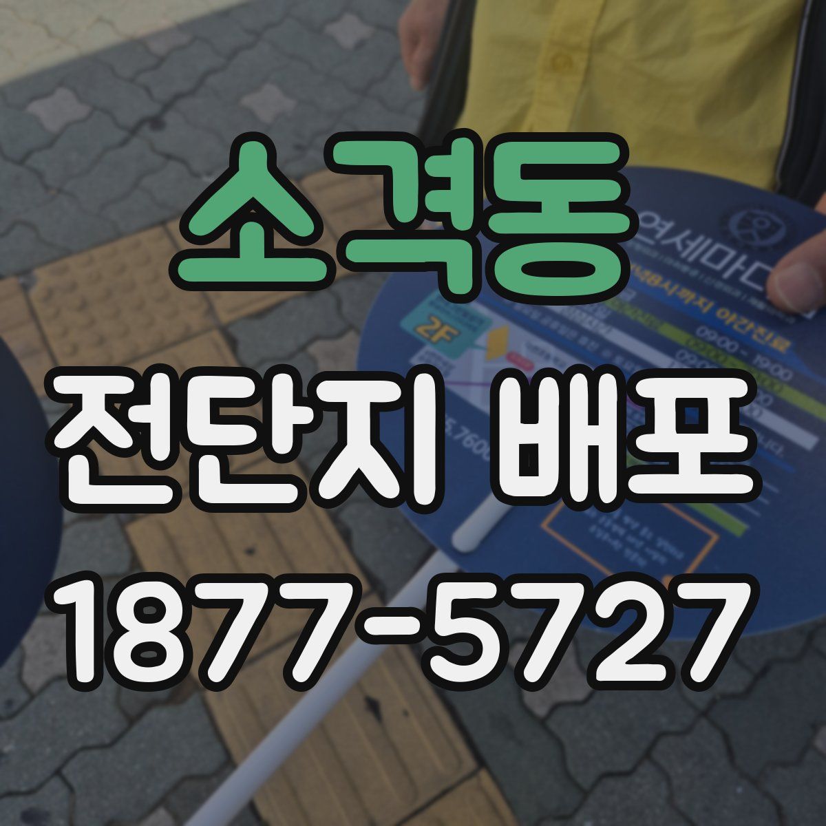 소격동 전단지 배포
